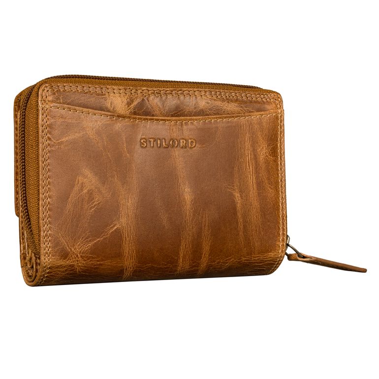 Vintage Portemonnaie Leder Damen