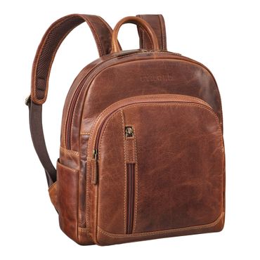 Kleiner Lederrucksack Damen braun
