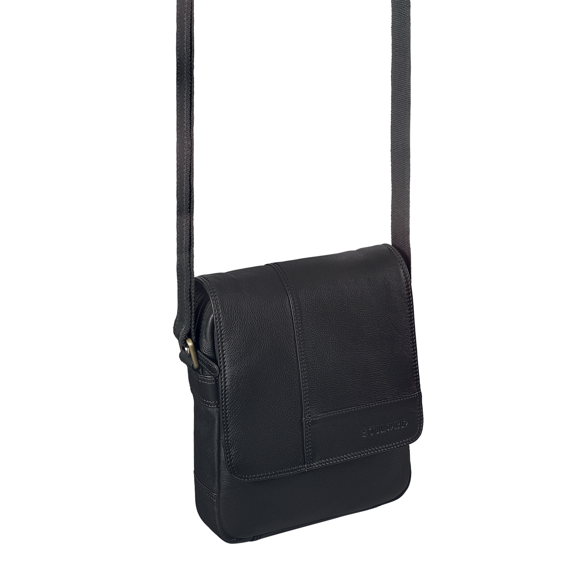 "Andy" Messenger Bag Herren Leder Klein STILORD