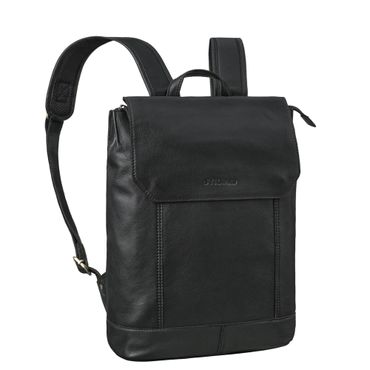 Damen Rucksack Leder schwarz