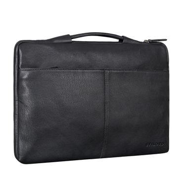 Laptoptasche Groß schwarz Herren Echtleder Tasche
