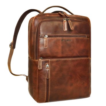 "Brad" Business Leder Laptoprucksack 15,6 Zoll Herren und Damen Groß