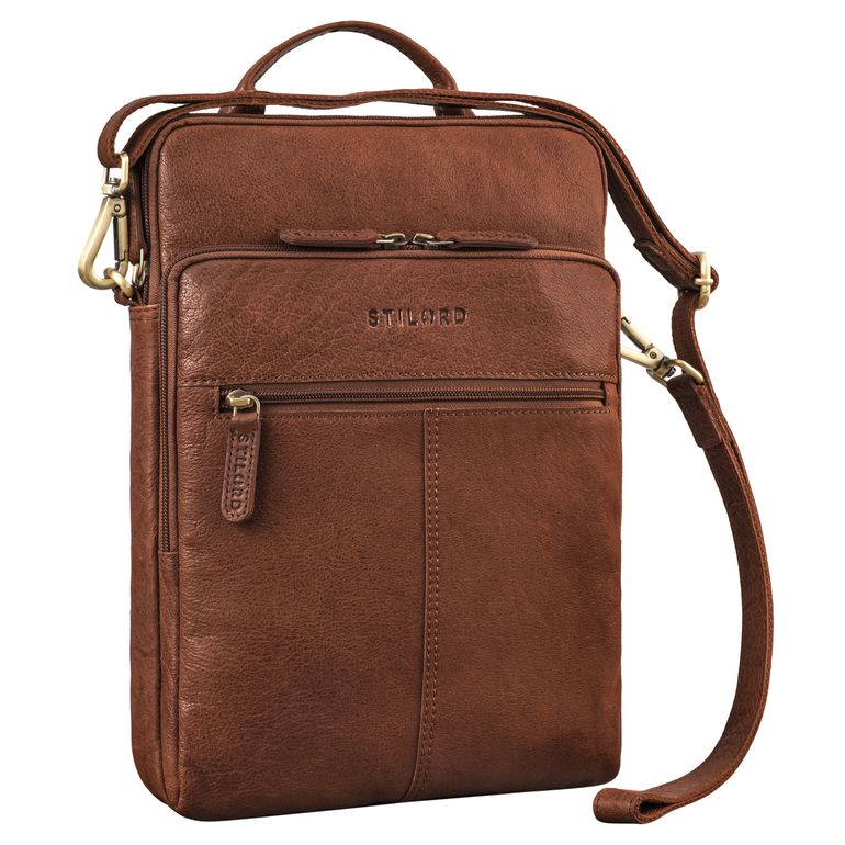 "Stellan" Schmale Laptop-Tasche Leder 13,3 - 14 Zoll