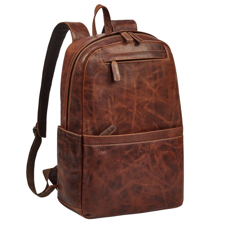 "Brighton" Großer Business Lederrucksack 15.6 Zoll für Herren & Damen
