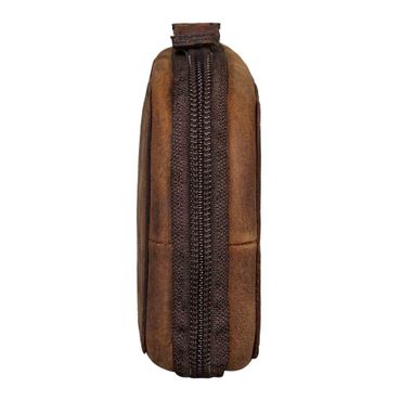 STILORD 'Scotty' Leren Etui Vintage met ritssluiting Hardcase Potloodhouder Herenpotlodendoosje Dames Pennenmap tas organizer pennenbakje Echt Leer, Kleur:tan donker - bruin STILORD 'Scotty' Leren Etui Vintage met ritssluiting Hardcase Potloodhouder Herenpotlodendoosje Dames Pennenmap tas organizer pennenbakje Echt Leer, Kleur:tan donker - bruin