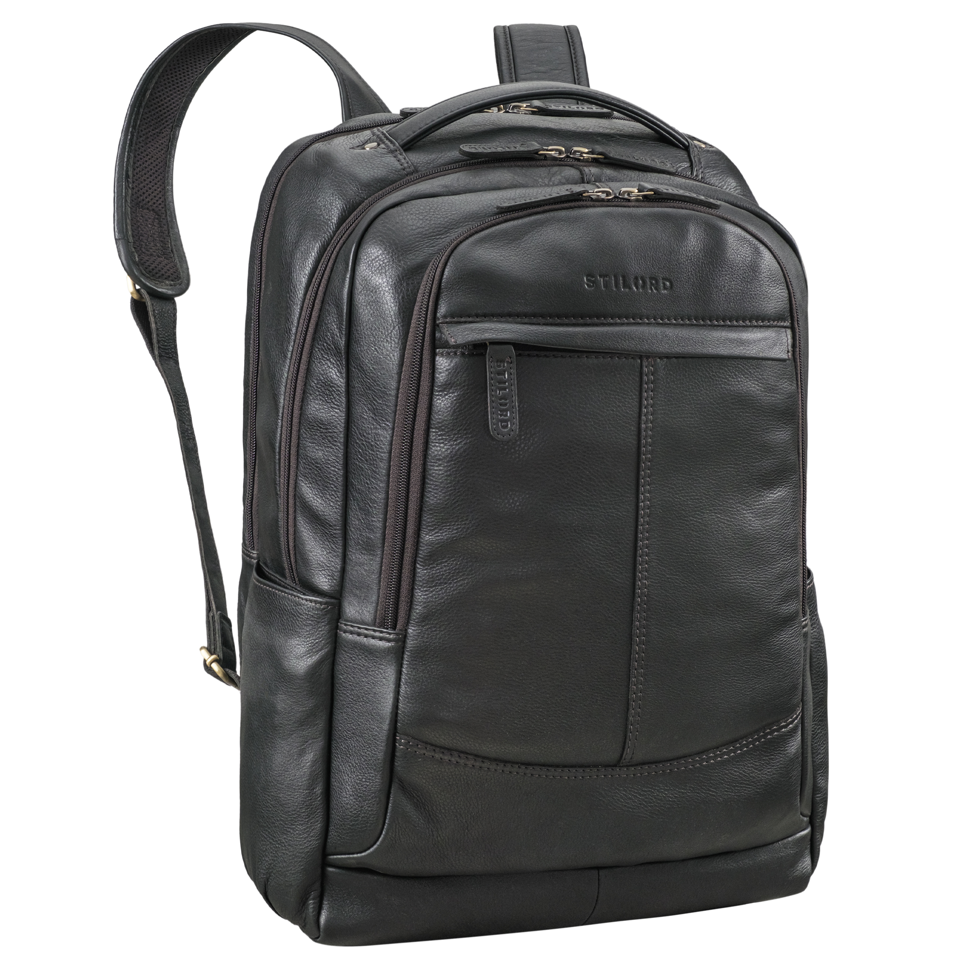 Maxim Premium XL Business Rucksack Leder mit Laptopfach 17 19 Zoll