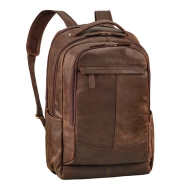 "Maxim" Premium XL Business Rucksack Herren Leder mit Laptopfach 17 - 19 Zoll Groß