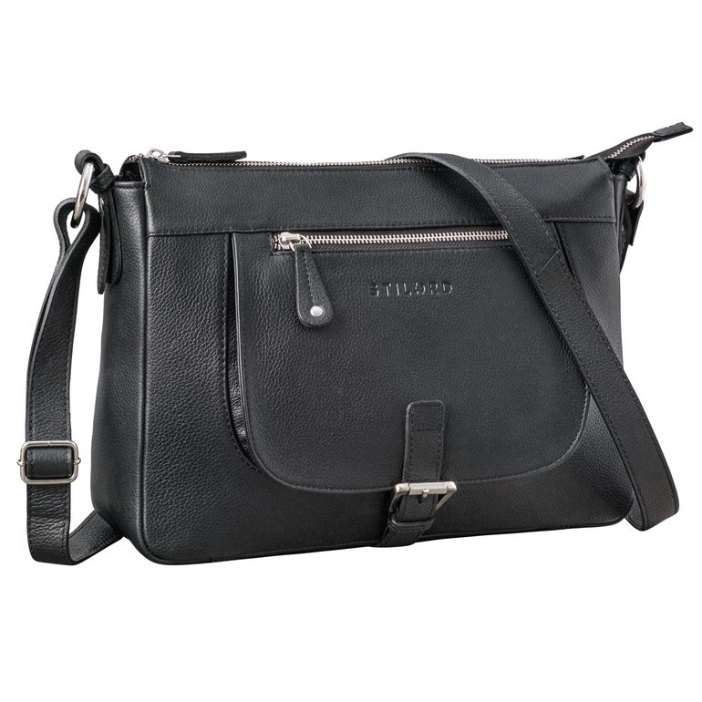 "Odette" Leder Handtasche Damen Umhängetasche 