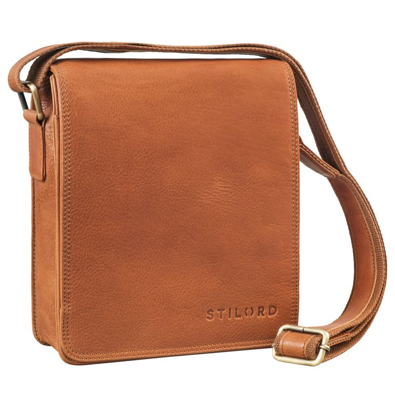 "Akito" Umhängetasche Herren Leder Klein - Herrentasche aus Echtleder
