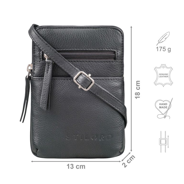 STILORD 'Imola' Echtleder Handytasche - Vintage Umhängetasche Für Damen & Herren