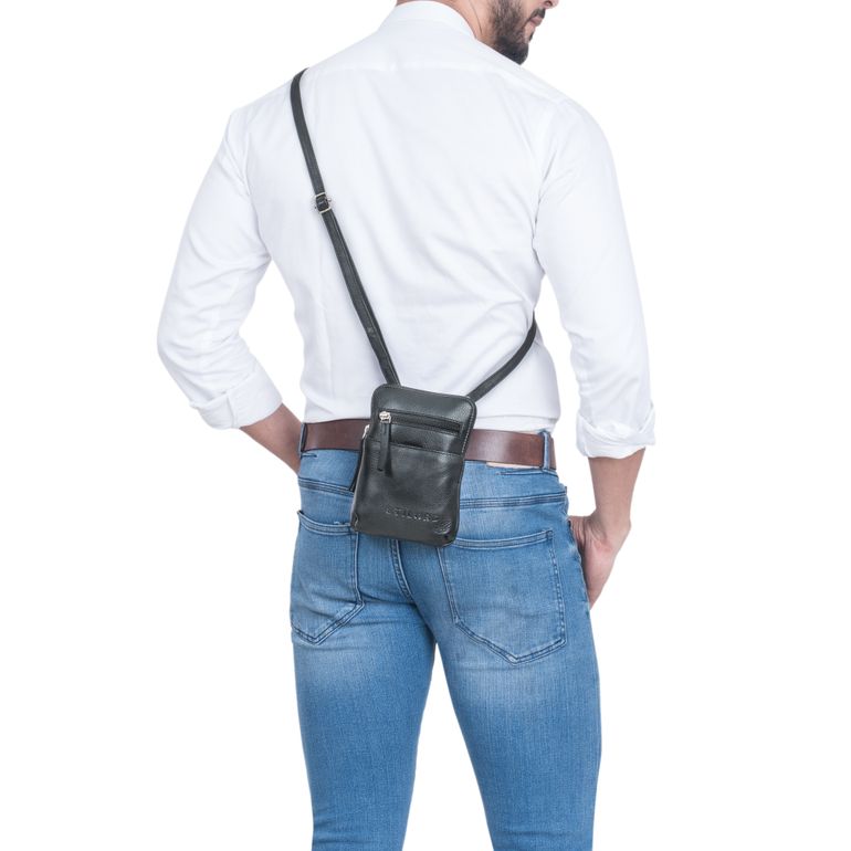 "Indie" Brustbeutel Damen Herren Leder klein "Indie" Brustbeutel Damen Herren Leder klein