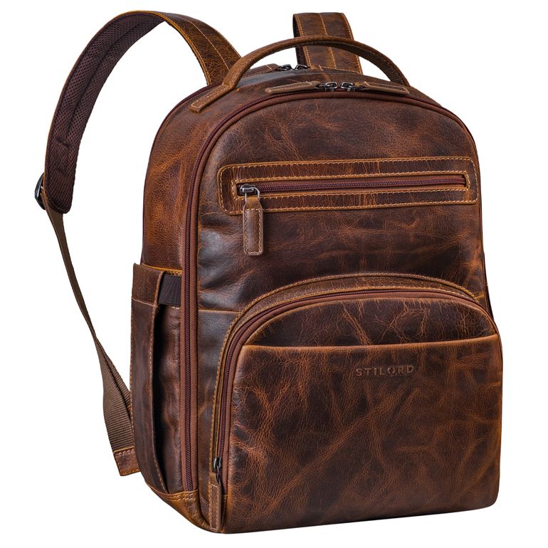 herren rucksack leder elegant braun