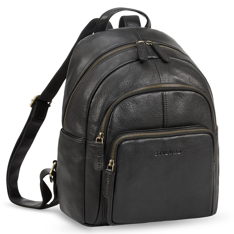 "Bea" Lederrucksack Damen Echtleder Elegant Cityrucksack mittelgroß