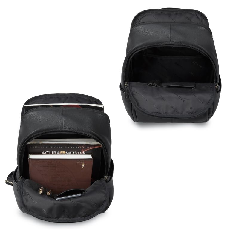 STILORD Marino Lederrucksack – Echtes Rindsleder, Laptopfach Für 13-14 Zoll, Größe 29x10x38 Cm