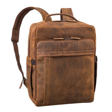 "Aldo" Echt-Leder Rucksack Damen und Herren für Laptop 15 - 16 Zoll herren rucksack leder damen braun