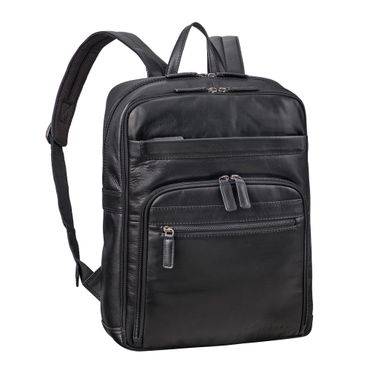 "Quinten" Stilvoller Leder Laptop Rucksack 16 Zoll für Herren & Damen