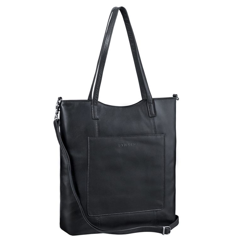 "Trixie" Schicke Echt Leder Shopper Handtasche Damen - 13 Zoll Geräte