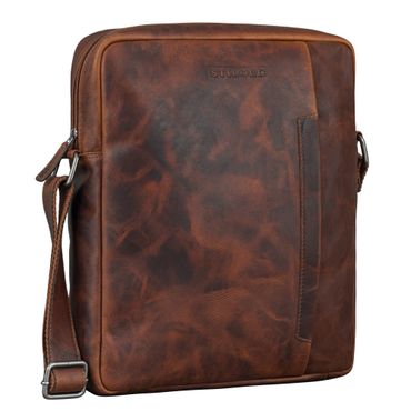 "Sergio" Ledertasche Herren Umhängetasche mittelgroß Tablet 11 Zoll