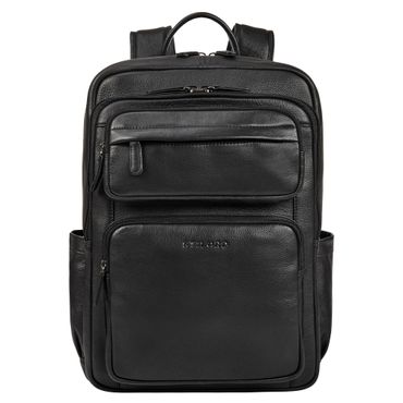 “Astoria” Stilvoller Business Lederrucksack Vintage mit 17 Zoll Laptop-Fach Uni Rucksack Reiserucksack Herren