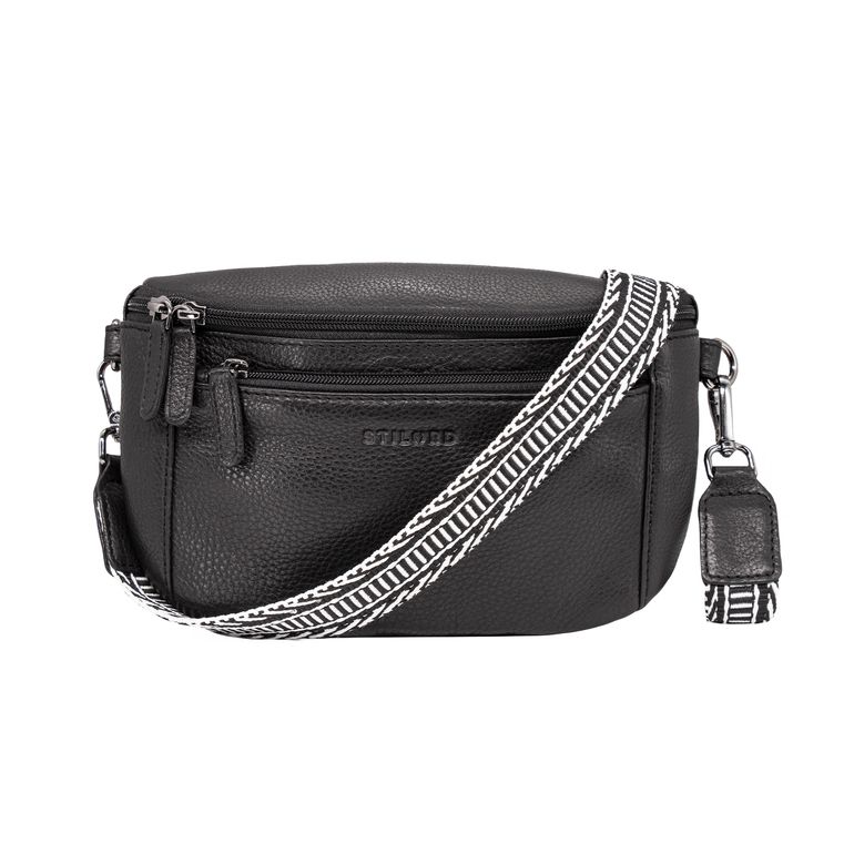 "Iowa"  Crossbody Bag Damen Leder 2 in 1 Leder Bauchtasche 
