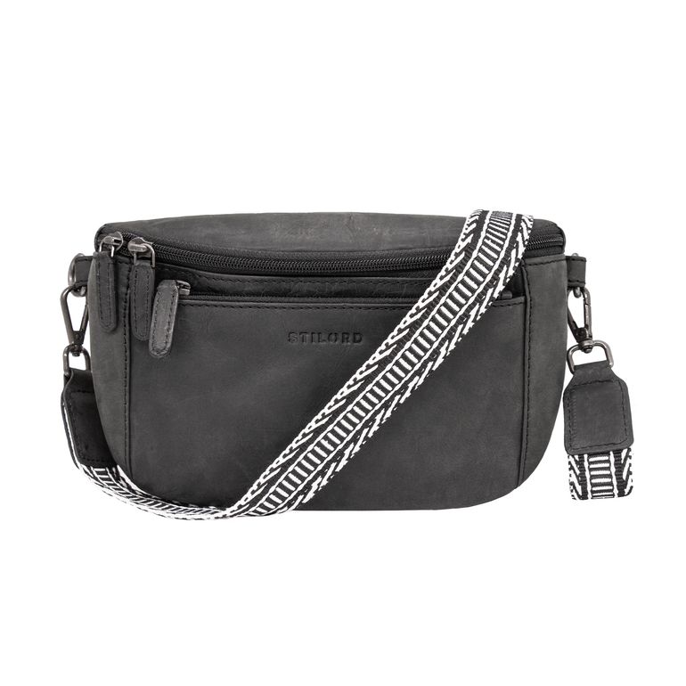 "Iowa"  Crossbody Bag Damen Leder 2 in 1 Leder Bauchtasche 