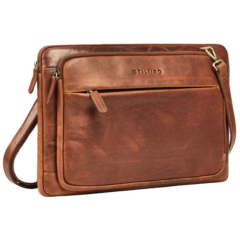 "Clarity" Laptoptasche 15 Zoll Leder Umhängetasche Herren & Damen