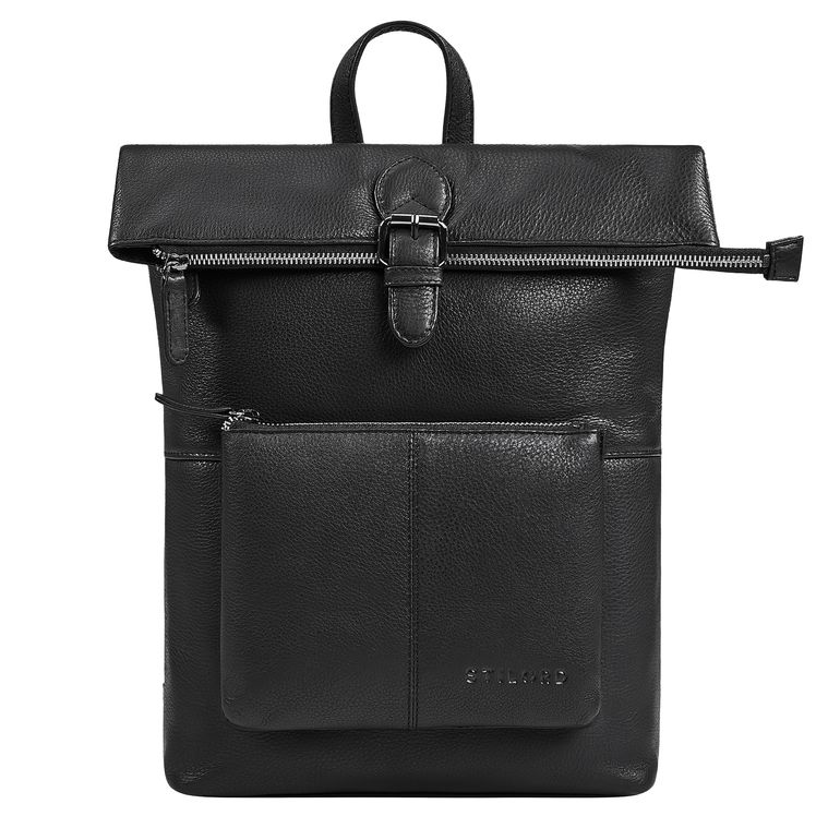 "Niagara" Leder Rolltop Rucksack Damen für 13,6 Zoll Laptops