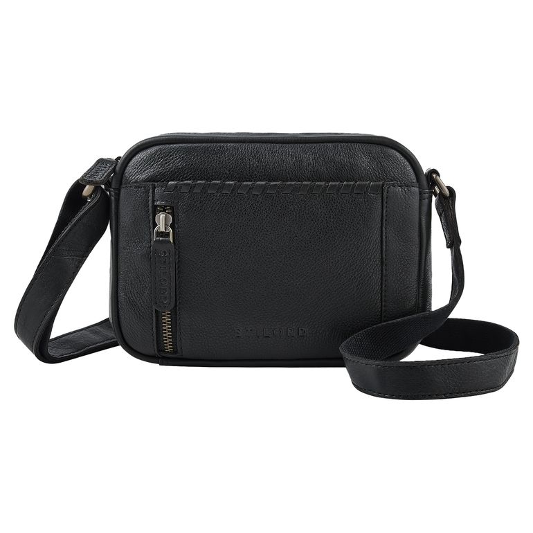 leder handtasche damen crossbody klein schwarz
