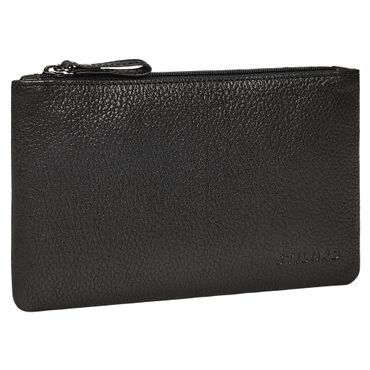 Banktasche Leder Herren Schwarz Klein