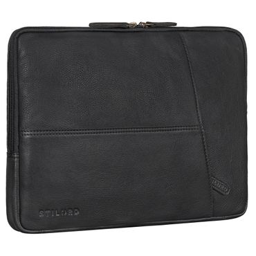 "Cannes" Vintage Laptophülle 15 15.6 16" Leder Herren Laptop-Tasche