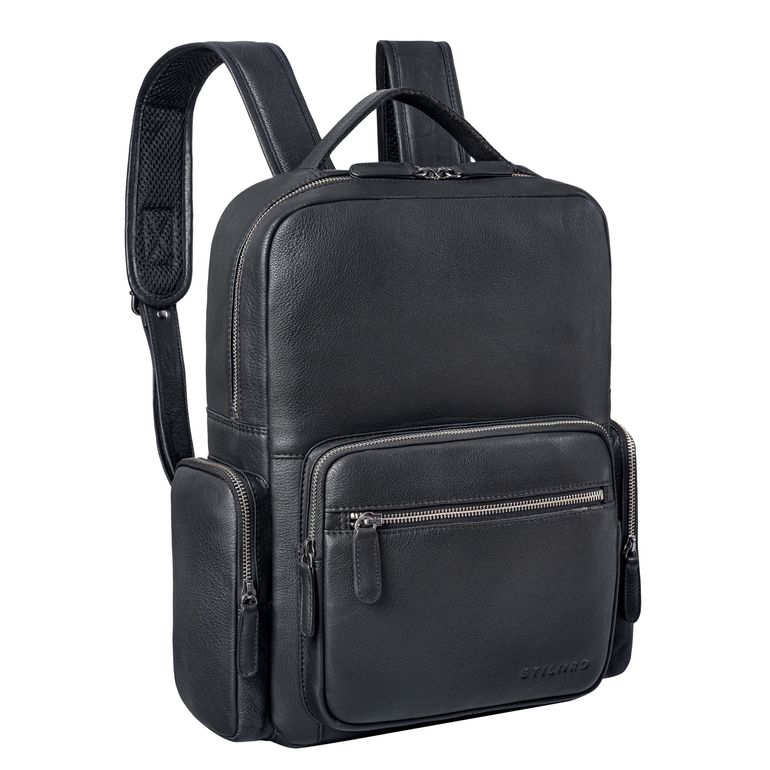 "Polino" Business Rucksack Herren Leder 15,6 Zoll
