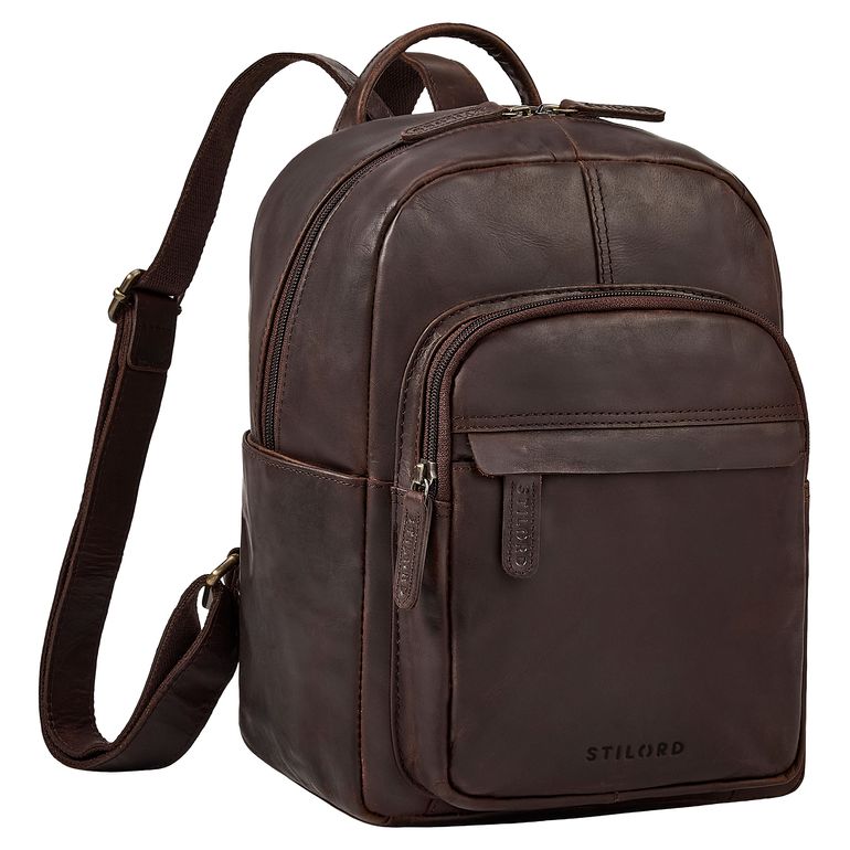 Damen Cityrucksack Leder Klein