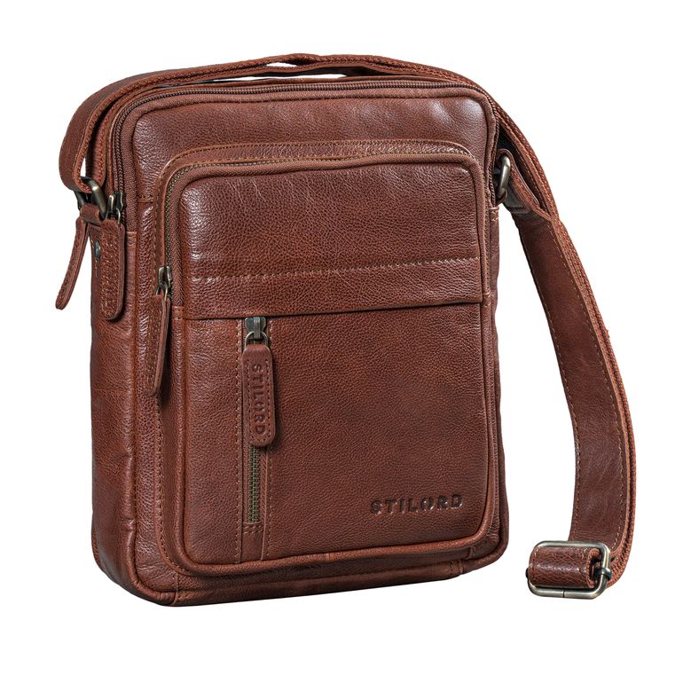 "Ivano" Kleine Umhängetasche Herren Leder für 10,9 Zoll Tablet