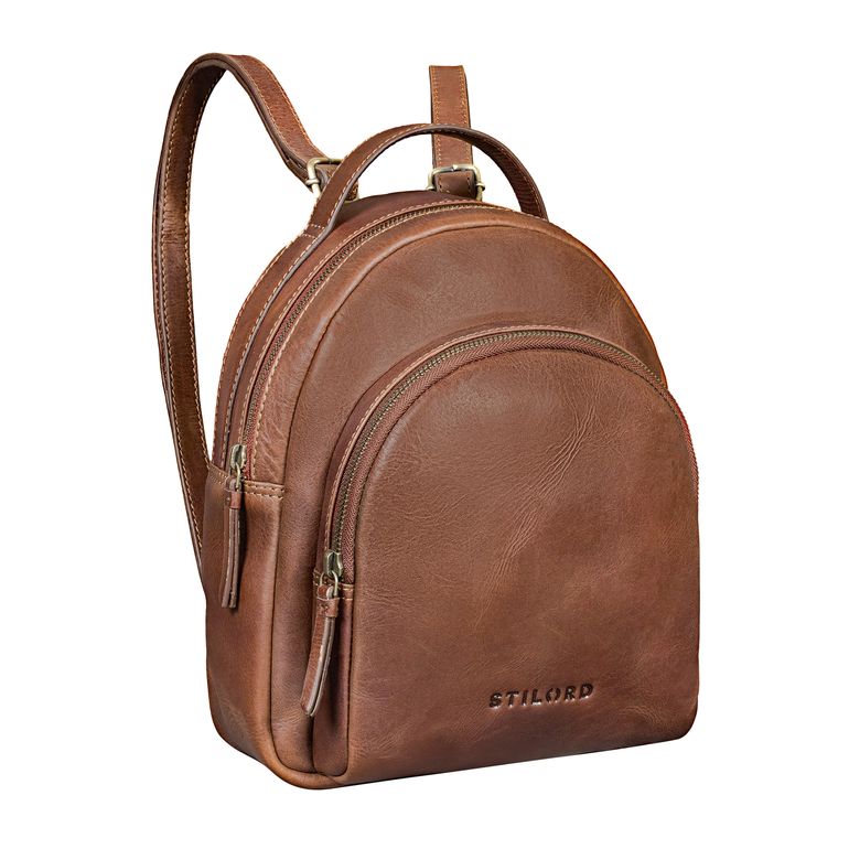 "Doreen" Kleiner Rucksack Damen Leder Mini Cityrucksack