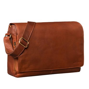 "Reinhold" Vintage Messenger Bag Herren Leder für 15.6-16 Zoll Laptop