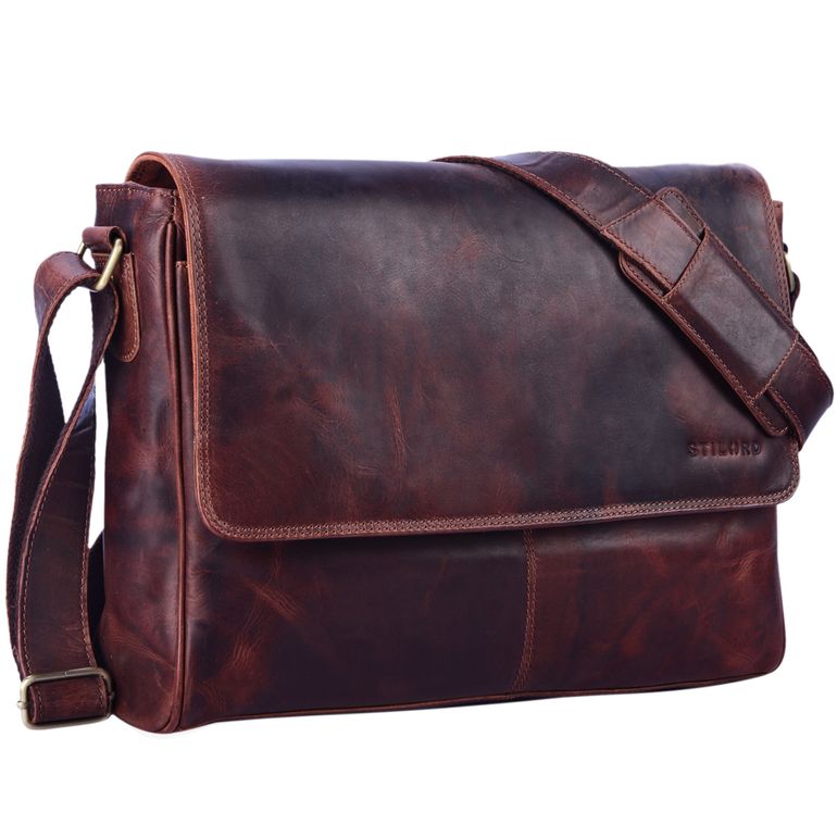 Elegante Bürotasche Vintage Rot