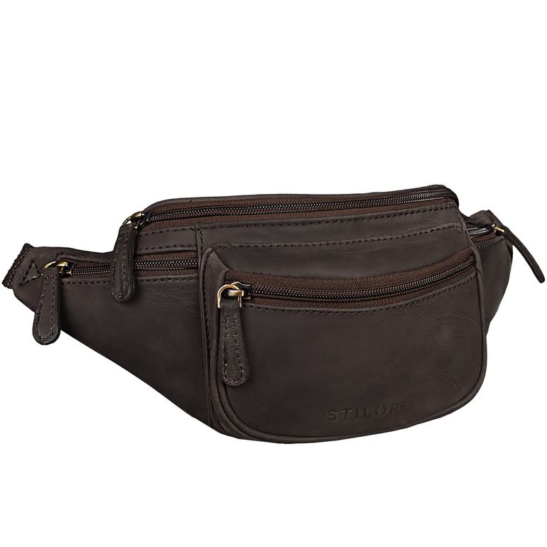 "Eliah" Vintage Gürteltasche Leder für Damen und Herren