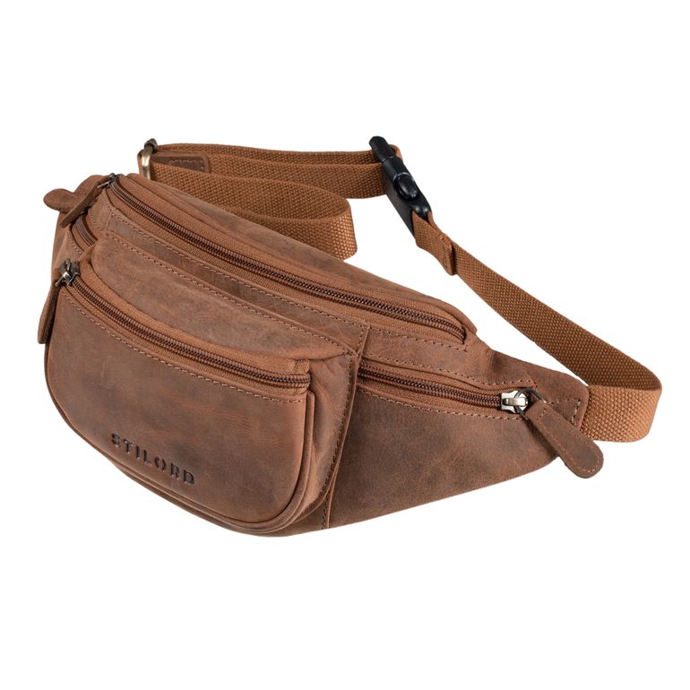 "Eliah" Vintage Gürteltasche Leder für Damen und Herren