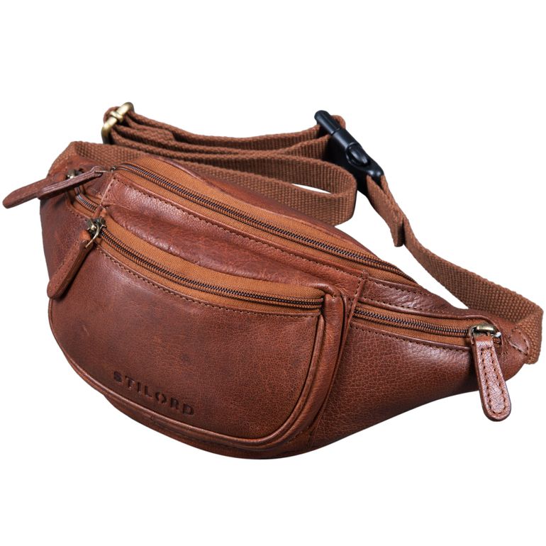 "Eliah" Vintage Gürteltasche Leder für Damen und Herren