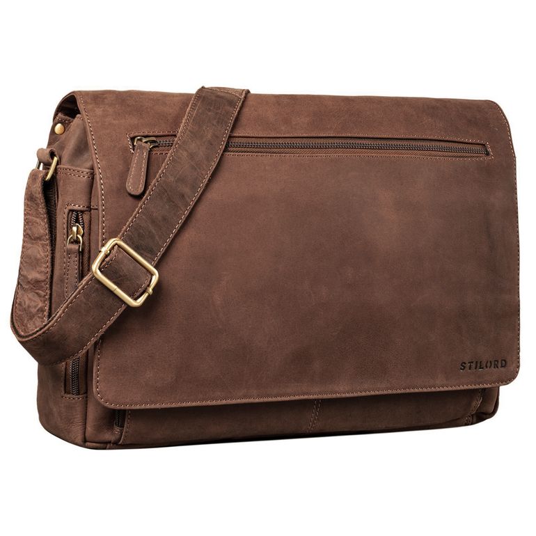 "Jan" 15,6 Zoll Laptoptasche Leder