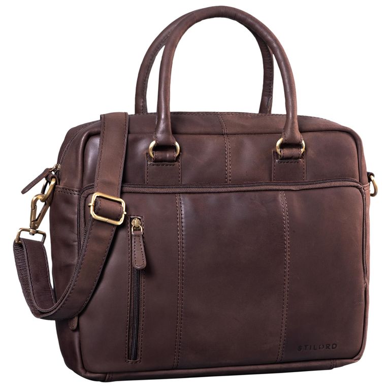 Leder Aktentasche 13,3 Zoll Laptoptasche