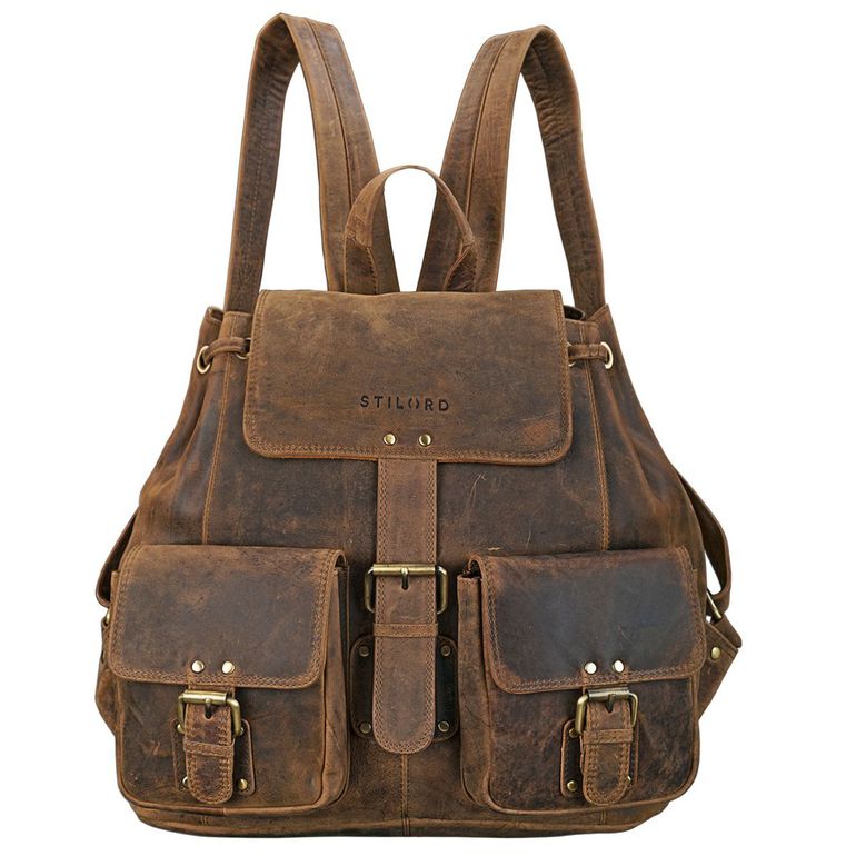 Rucksack Leder Vintage Retro