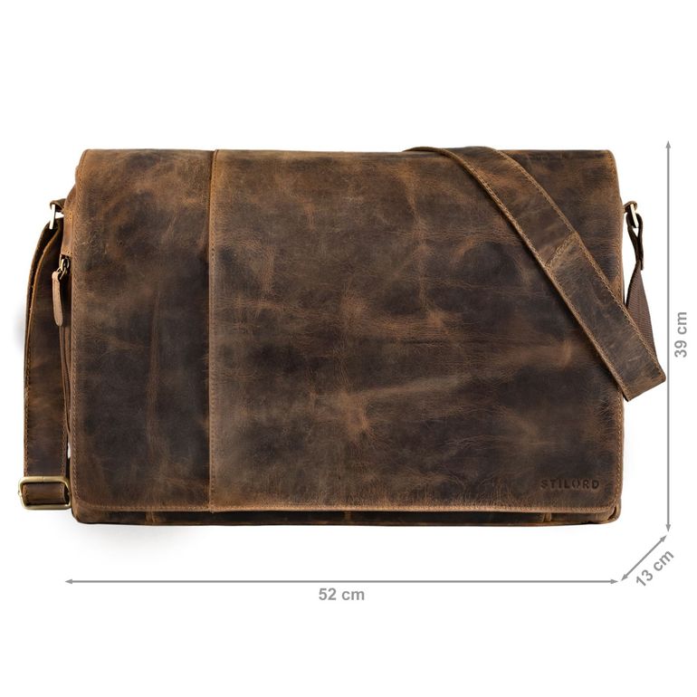 STILORD 'Silvano' Echtleder Laptop Sleeve Produktbild-Vorschau 5