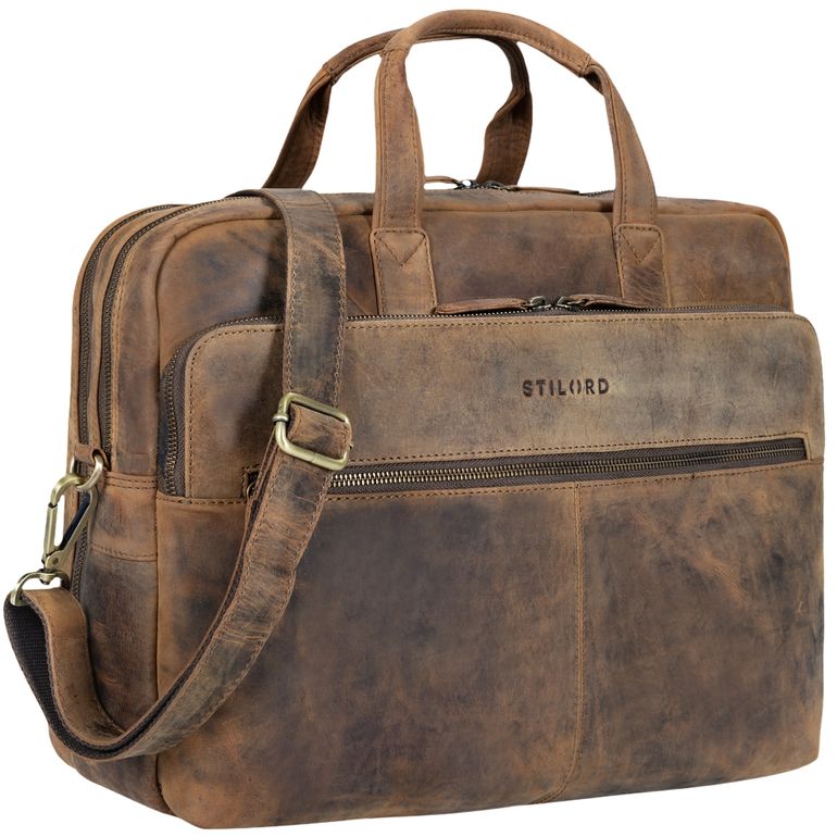 "William" Klassische Aktentasche Herren Leder XL "William" Klassische Aktentasche Herren Leder XL