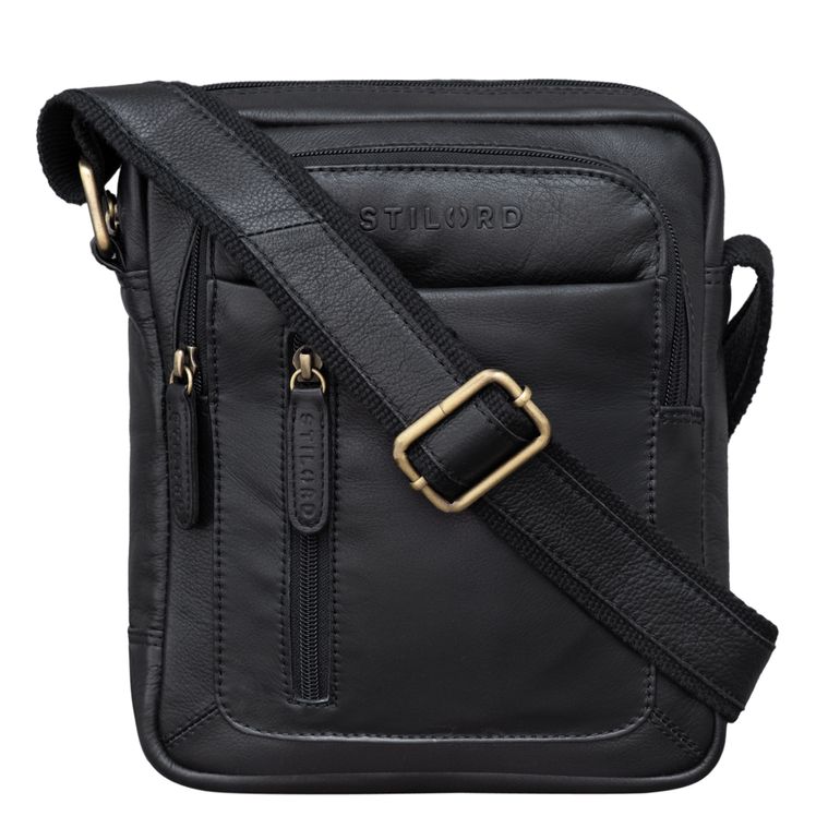 "Jamie" Herren Ledertasche Umhängetasche klein